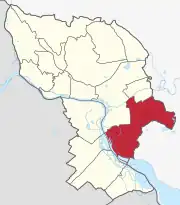 Localização de Podunajské Biskupice em Bratislava