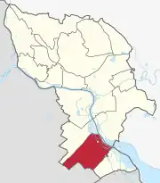 Localização de Rusovce em Bratislava