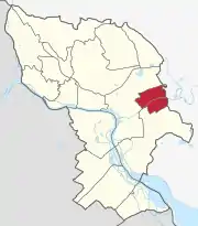 Localização de Vrakuňa em Bratislava