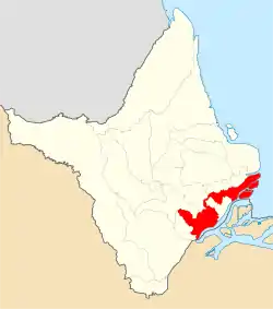 Localização de Macapá no Amapá