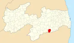 Localização de Alcantil na Paraíba