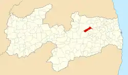 Localização de Algodão de Jandaíra na Paraíba