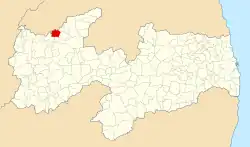 Localização de Bom Sucesso na Paraíba