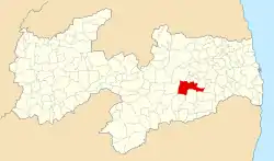 Localização de Campina Grande na Paraíba