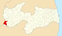 Localização de Conceição na Paraíba