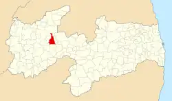 Localização de Condado na Paraíba