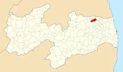 Localização de Dona Inês na Paraíba