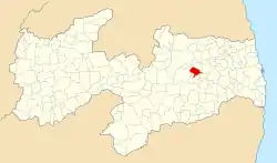 Localização de Esperança na Paraíba