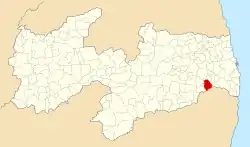 Localização de Itabaiana na Paraíba