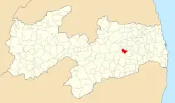 Localização de Lagoa Seca na Paraíba