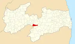 Localização de Livramento na Paraíba