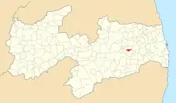 Localização de Matinhas na Paraíba