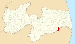 Localização de Natuba na Paraíba