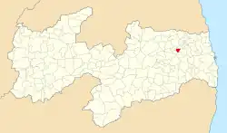 Localização de Pilõezinhos na Paraíba