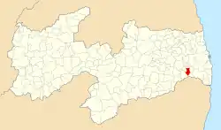 Localização de Pilar na Paraíba