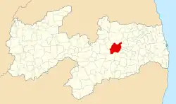 Localização de Pocinhos na Paraíba