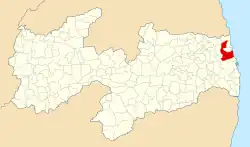 Localização de Rio Tinto na Paraíba