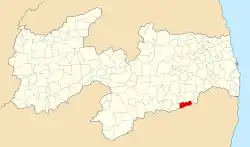 Localização de Umbuzeiro na Paraíba