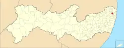 Localização de Araçoiaba em Pernambuco