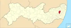 Localização de Gravatá em Pernambuco