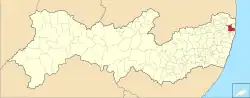 Localização de Igarassu em Pernambuco