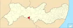 Localização de Itacuruba em Pernambuco