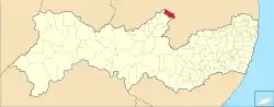 Localização de Itapetim em Pernambuco