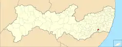 Localização de Jaqueira em Pernambuco