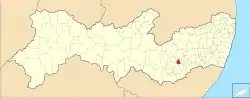 Localização de Jucati em Pernambuco