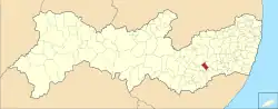 Localização de Lajedo em Pernambuco