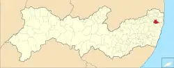Localização de Paudalho em Pernambuco