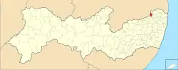 Localização de São Vicente Férrer em Pernambuco