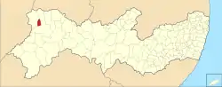 Localização de Trindade em Pernambuco