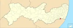 Localização de Xexéu em Pernambuco