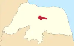 Localização de Angicos no Rio Grande do Norte