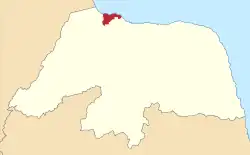 Localização de Areia Branca no Rio Grande do Norte
