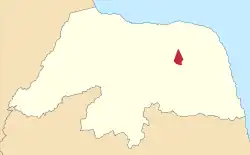 Localização de Jardim de Angicos no Rio Grande do Norte