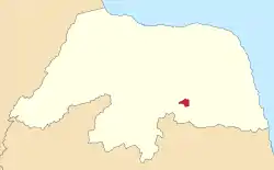 Localização de Lajes Pintadas no Rio Grande do Norte