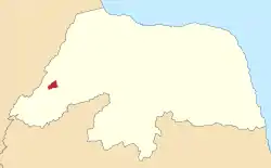 Localização de Riacho da Cruz no Rio Grande do Norte