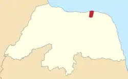 Localização de São Bento do Norte no Rio Grande do Norte