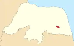 Localização de Serra Caiada no Rio Grande do Norte