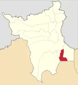 Localização de São João da Baliza em Roraima