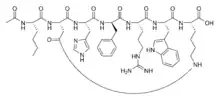 Estrutura química de Bremelanotida