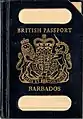 Passaporte britânico colonial de Barbados de 1963