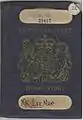 Passaporte de 1958 de Hong Kong britânico