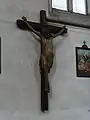 Crucifixo gótico antigo (da antiga basílica) de 1260
