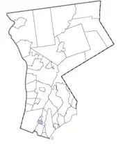Localização no Condado de Westchester.
