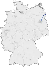 Mapa da localização da auto-estrada A 11 in Deutschland