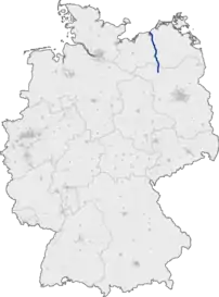 Mapa da localização da auto-estrada A 19 in Deutschland