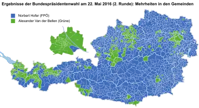 Principal candidato por cidade